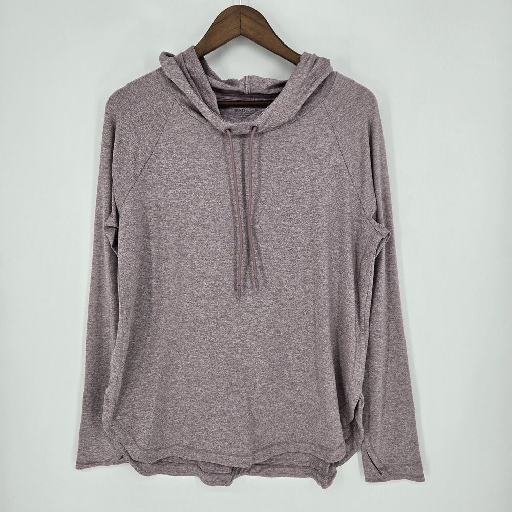 Athleta Purple Hooded Athletic Top Large